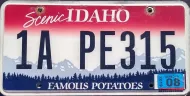 IDAHO FLAT LICENSE PLATE