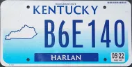 KENTUCKY FLAT LICENSE PLATE