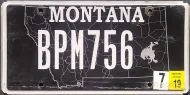 MONTANA 2019 MILESTOWN LICENSE PLATE