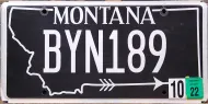 MONTANA 2022 ONE HEART WARRIORS LICENSE PLATE