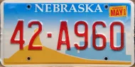 NEBRASKA 2002 LICENSE PLATE