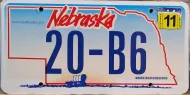 NEBRASKA 2011 LICENSE PLATE