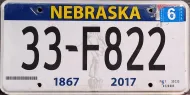 NEBRASKA 2022 LICENSE PLATE