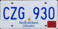 NEWFOUNDLAND 2018 COMMERCIAL LICENSE PLATE
