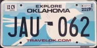 OKLAHOMA SISSORTAIL LICENSE PLATE