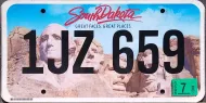 SOUTH DAKOTA COLOR LICENSE PLATE